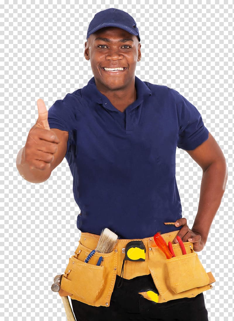 Handyman , give the thumbs-up transparent background PNG clipart